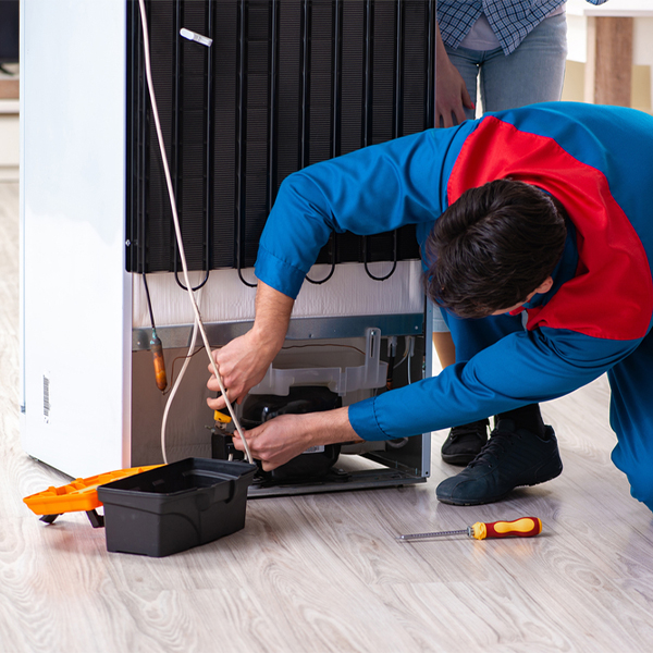 how much do you charge for refrigerator repair services in Scales Mound Illinois